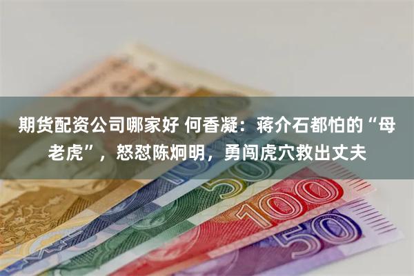 期货配资公司哪家好 何香凝：蒋介石都怕的“母老虎”，怒怼陈炯明，勇闯虎穴救出丈夫