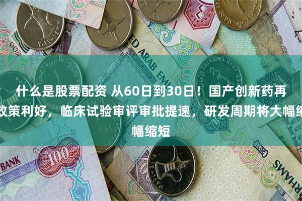 什么是股票配资 从60日到30日！国产创新药再迎政策利好，临床试验审评审批提速，研发周期将大幅缩短