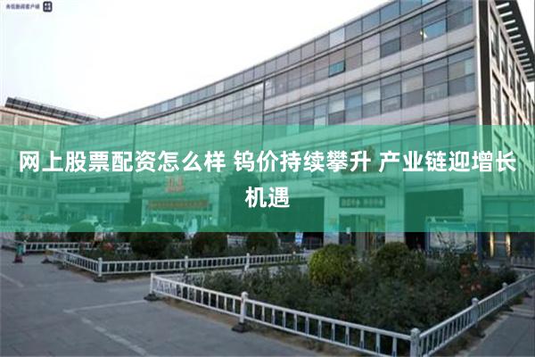网上股票配资怎么样 钨价持续攀升 产业链迎增长机遇